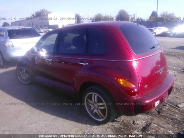 3C8FY78G93T516182 - 2003 CHRYSLER PT CRUISER GT RED photo 3