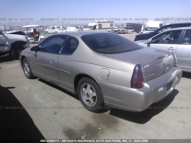 2G1WW12E639189506 - 2003 CHEVROLET MONTE CARLO LS 棕色 照片 3