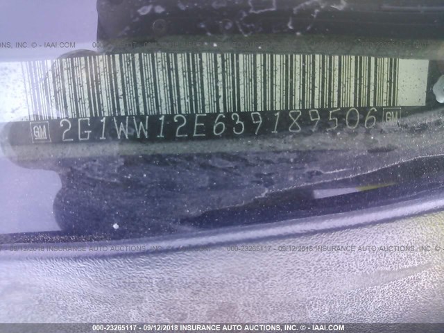 2G1WW12E639189506 - 2003 CHEVROLET MONTE CARLO LS 棕色 照片 9