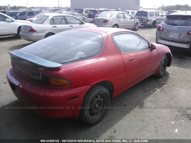 JM1EC4317N0130163 - 1992 MAZDA MX-3 RED photo 4