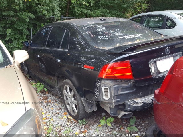 19UUA66274A040796 - 2004 ACURA TL BLACK photo 3