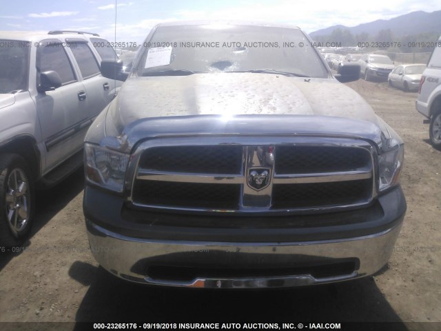 1C6RD7FP6CS104890 - 2012 DODGE RAM 1500 ST GRAY photo 6