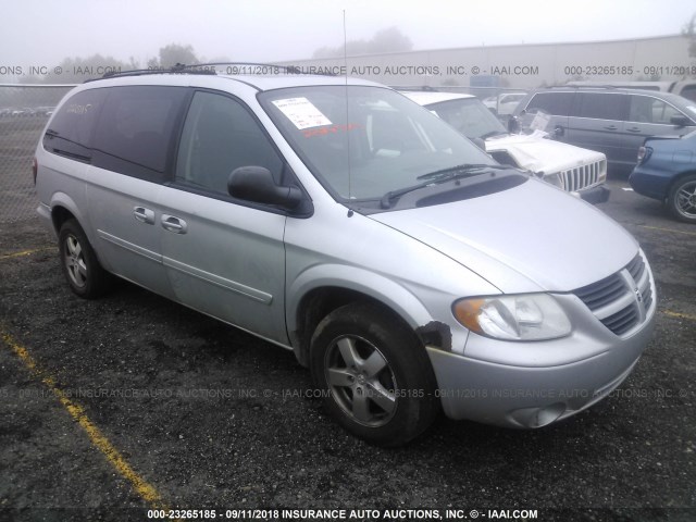 2D4GP44L85R428372 - 2005 DODGE GRAND CARAVAN SXT SILVER photo 1