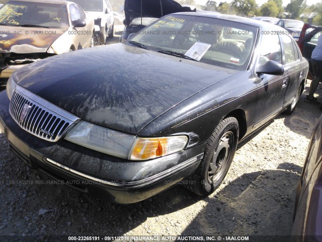 1LNLM97V1VY682754 - 1997 LINCOLN CONTINENTAL  BLACK photo 2