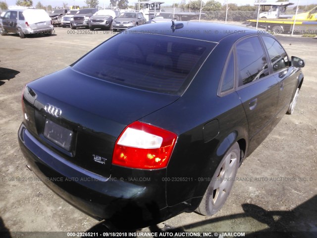 WAULC68E15A016570 - 2005 AUDI A4 1.8T QUATTRO/SPECIAL GREEN photo 4