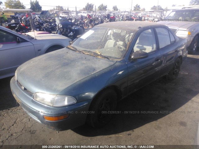 1Y1SK5260SZ047010 - 1995 GEO PRIZM LSI GREEN photo 2