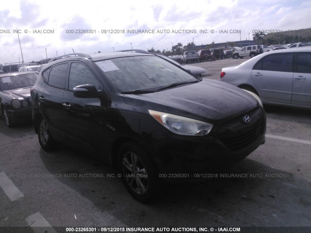 KM8JUCAC2CU500401 - 2012 HYUNDAI TUCSON GLS/LIMITED BLACK photo 1