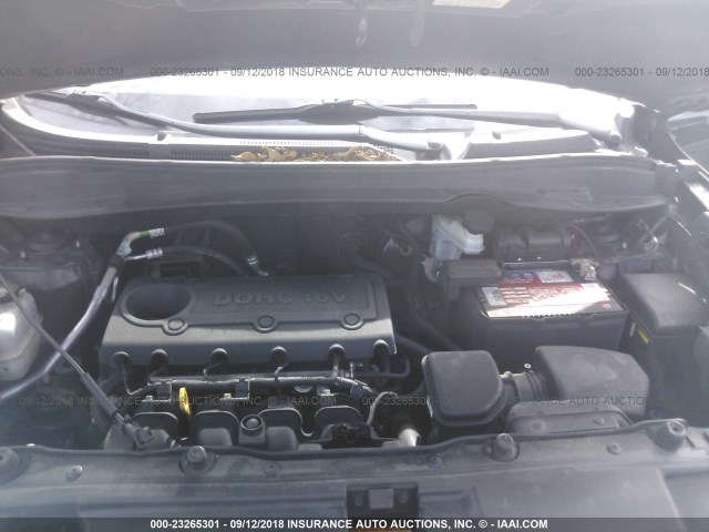 KM8JUCAC2CU500401 - 2012 HYUNDAI TUCSON GLS/LIMITED BLACK photo 10