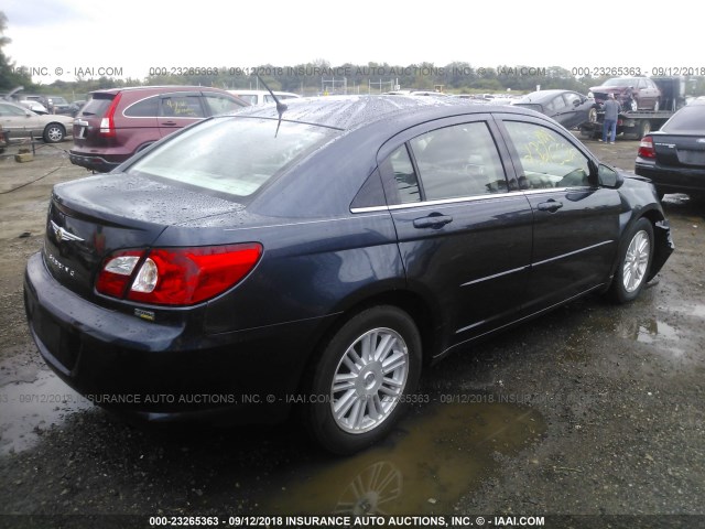 1C3LC56R58N201841 - 2008 CHRYSLER SEBRING TOURING BLUE photo 4