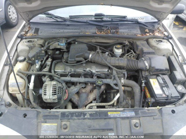 1G1JC524627468701 - 2002 CHEVROLET CAVALIER CNG TAN photo 10