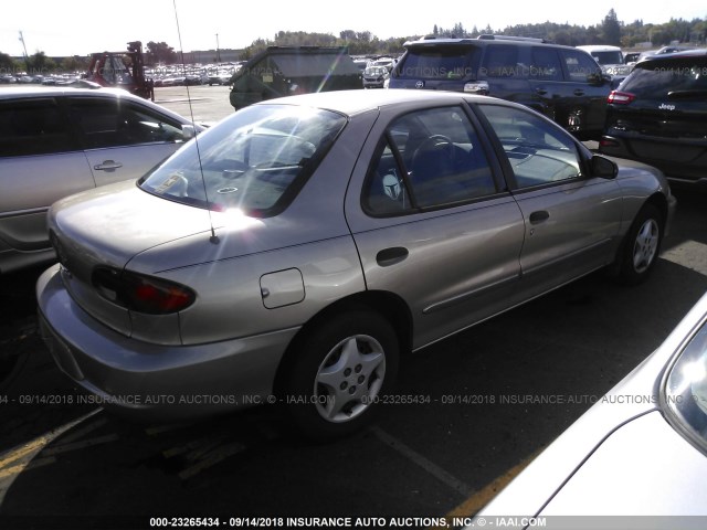 1G1JC524627468701 - 2002 CHEVROLET CAVALIER CNG TAN photo 4