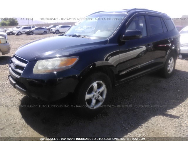 KM8SG73D97U109938 - 2007 HYUNDAI SANTA FE GLS BLACK photo 2