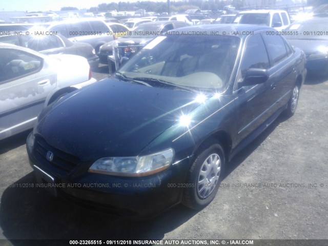 1HGCF86641A115171 - 2001 HONDA ACCORD VALUE GREEN photo 2