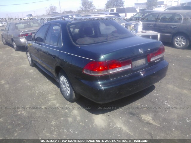 1HGCF86641A115171 - 2001 HONDA ACCORD VALUE GREEN photo 3