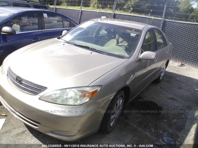 4T1BE32K43U716564 - 2003 TOYOTA CAMRY LE/XLE/SE BEIGE photo 2