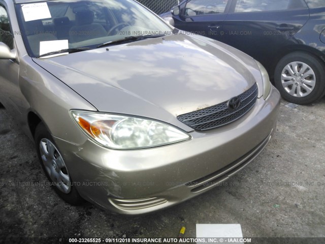 4T1BE32K43U716564 - 2003 TOYOTA CAMRY LE/XLE/SE BEIGE photo 6