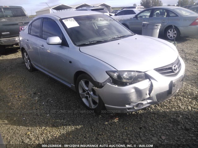 JM1BK123851222562 - 2005 MAZDA 3 S SILVER photo 1