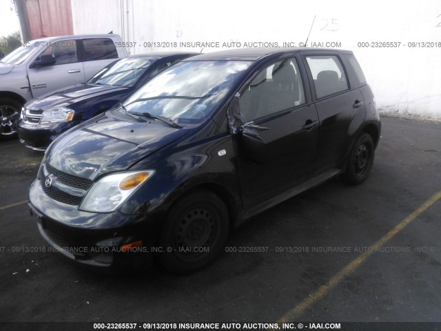 JTKKT624365022176 - 2006 TOYOTA SCION XA BLACK photo 2