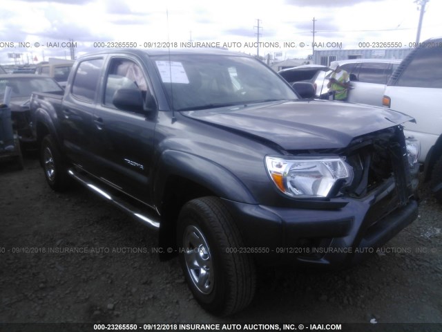 5TFJX4GN3FX048083 - 2015 TOYOTA TACOMA DOUBLE CAB PRERUNNER GRAY photo 1
