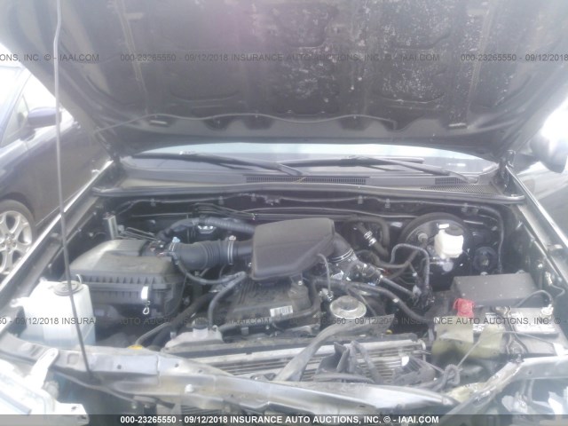 5TFJX4GN3FX048083 - 2015 TOYOTA TACOMA DOUBLE CAB PRERUNNER GRAY photo 10