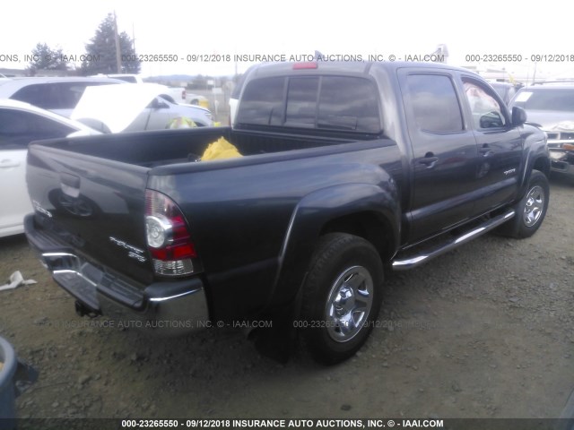 5TFJX4GN3FX048083 - 2015 TOYOTA TACOMA DOUBLE CAB PRERUNNER GRAY photo 4