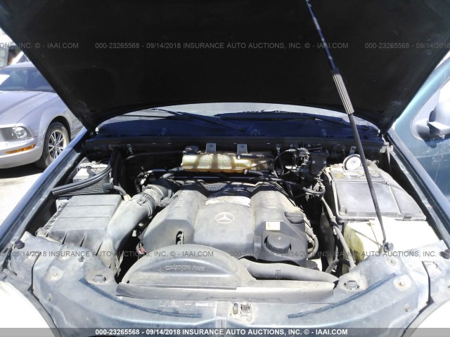 4JGAB54EXXA111611 - 1999 MERCEDES-BENZ ML 320 绿色 照片 10