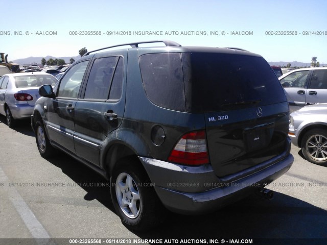4JGAB54EXXA111611 - 1999 MERCEDES-BENZ ML 320 绿色 照片 3