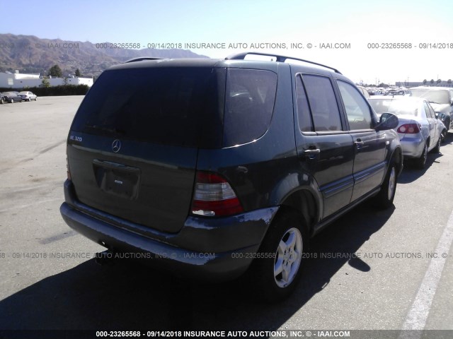 4JGAB54EXXA111611 - 1999 MERCEDES-BENZ ML 320 绿色 照片 4