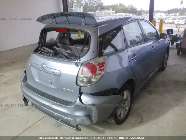 2T1KR32E27C647721 - 2007 TOYOTA COROLLA MATRIX XR BLUE photo 4