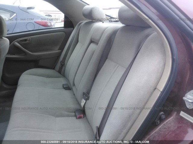 4T1BG22K31U119469 - 2001 TOYOTA CAMRY CE/LE/XLE 勃艮第红 照片 8