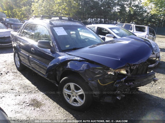 4S4BT62C757100861 - 2005 SUBARU BAJA SPORT BLUE photo 1