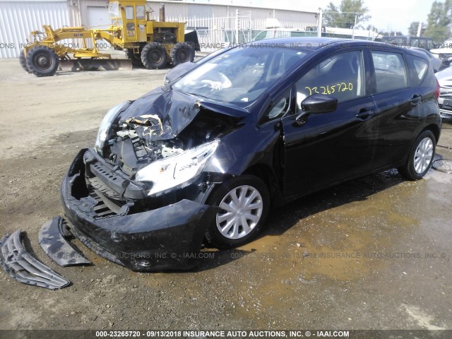 3N1CE2CP5FL371592 - 2015 NISSAN VERSA NOTE S/S PLUS/SV/SL/SR BLACK photo 2
