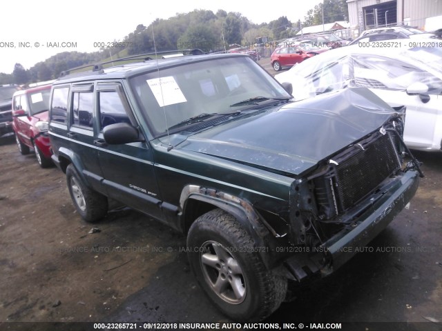 1J4FF68S5XL569477 - 1999 JEEP CHEROKEE SPORT/CLASSIC მწვანე ფოტო 1
