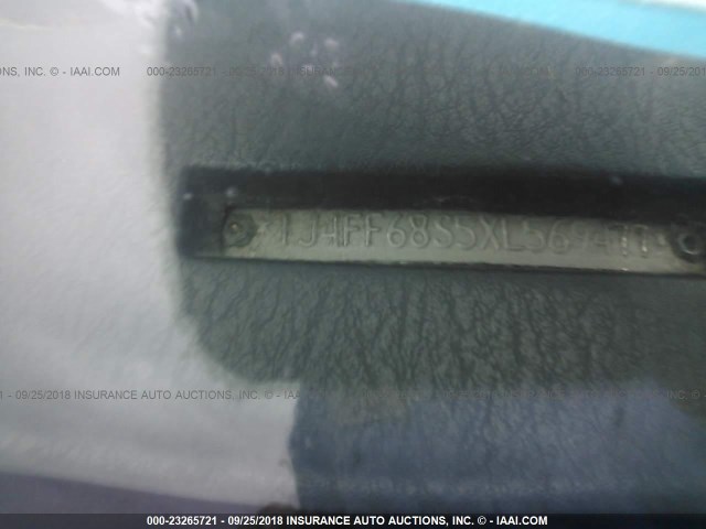 1J4FF68S5XL569477 - 1999 JEEP CHEROKEE SPORT/CLASSIC მწვანე ფოტო 9