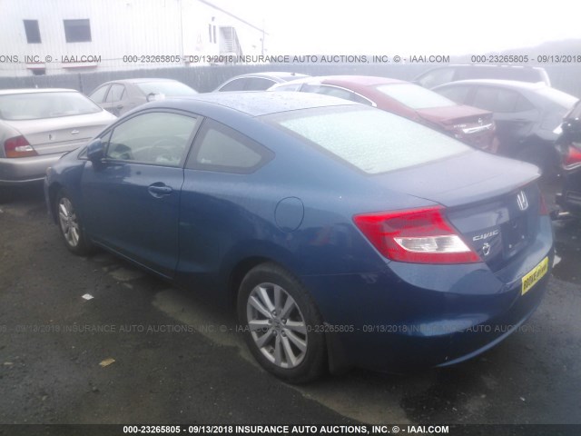 2HGFG3B10CH537420 - 2012 HONDA CIVIC EXL 蓝色 照片 3