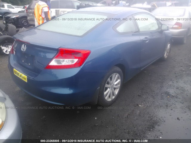 2HGFG3B10CH537420 - 2012 HONDA CIVIC EXL 蓝色 照片 4