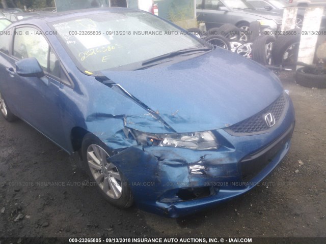 2HGFG3B10CH537420 - 2012 HONDA CIVIC EXL 蓝色 照片 6