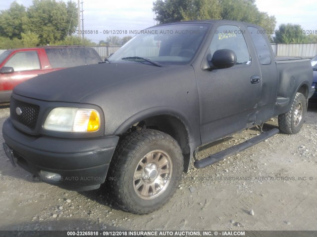 1FTRX08L63KD87504 - 2003 FORD F150 შავი ფოტო 2