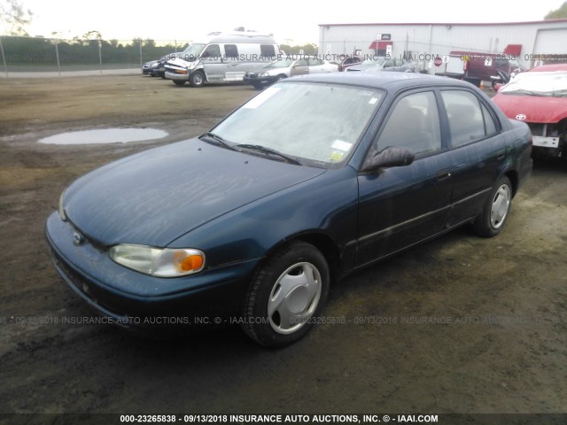 1Y1SK52872Z419704 - 2002 CHEVROLET GEO PRIZM LSI BLUE photo 2