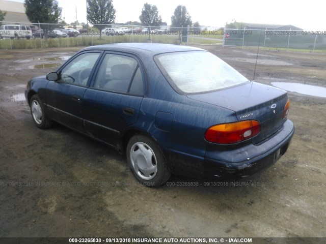 1Y1SK52872Z419704 - 2002 CHEVROLET GEO PRIZM LSI BLUE photo 3