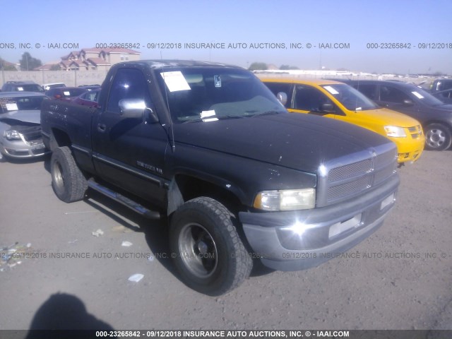 1B7HF16ZXTS546178 - 1996 DODGE RAM 1500 BLACK photo 1