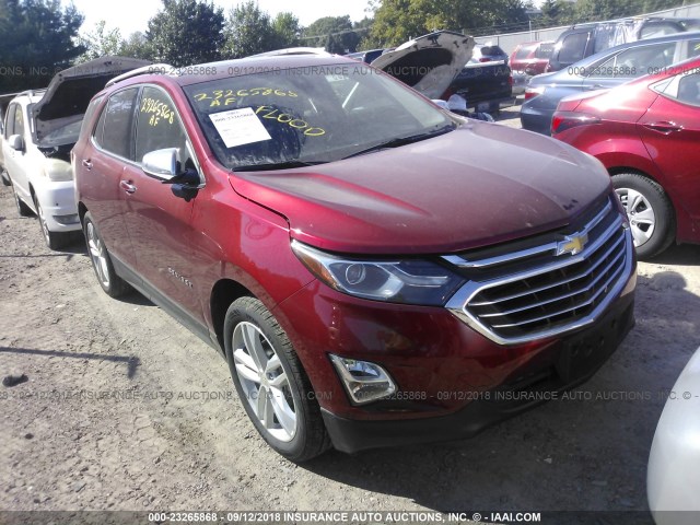 2GNAXVEV4J6316292 - 2018 CHEVROLET EQUINOX PREMIER RED photo 1