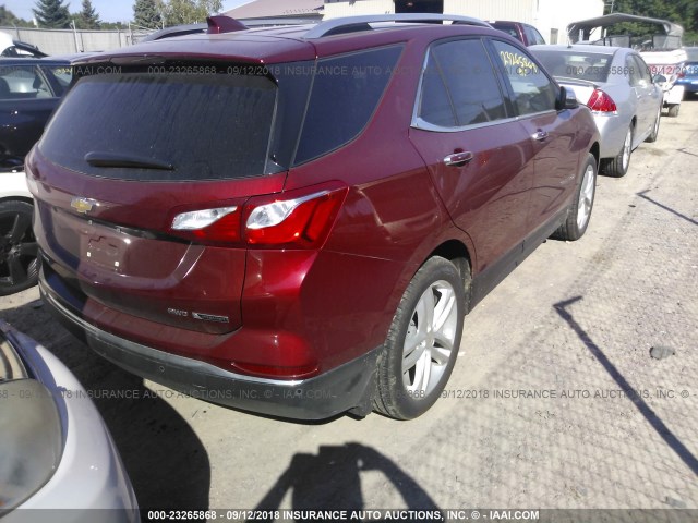 2GNAXVEV4J6316292 - 2018 CHEVROLET EQUINOX PREMIER RED photo 4