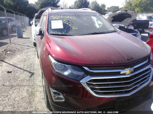 2GNAXVEV4J6316292 - 2018 CHEVROLET EQUINOX PREMIER RED photo 6