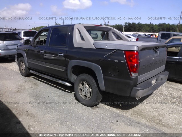 3GNEC12Z85G292487 - 2005 CHEVROLET AVALANCHE C1500 GRAY photo 3