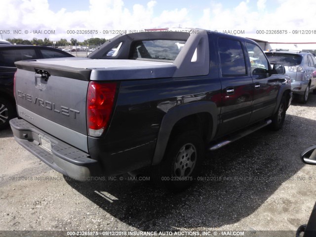 3GNEC12Z85G292487 - 2005 CHEVROLET AVALANCHE C1500 GRAY photo 4