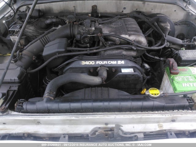 5TEHN72N23Z266355 - 2003 TOYOTA TACOMA DOUBLE CAB 银色 照片 10