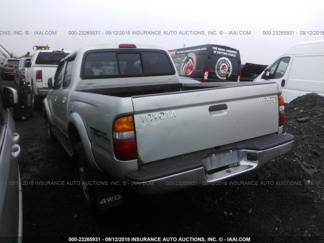 5TEHN72N23Z266355 - 2003 TOYOTA TACOMA DOUBLE CAB 银色 照片 3