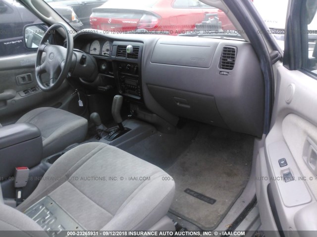 5TEHN72N23Z266355 - 2003 TOYOTA TACOMA DOUBLE CAB 银色 照片 5