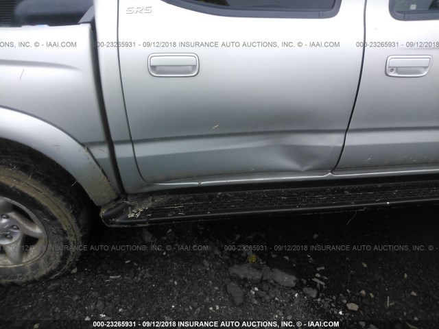 5TEHN72N23Z266355 - 2003 TOYOTA TACOMA DOUBLE CAB 银色 照片 6